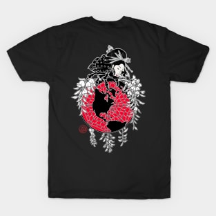 Japanese Spider with Geisha face T-Shirt